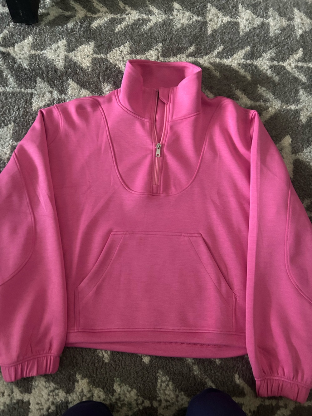 Women's Pink Quarter-Zip Pullover
